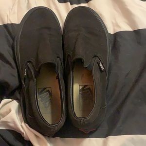 black slip on vans